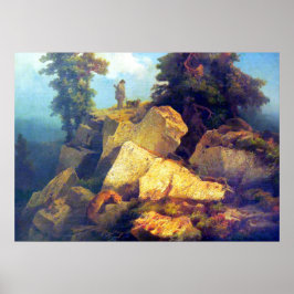 Póster Caza del zorro Josef Navrátil  Después de 1850