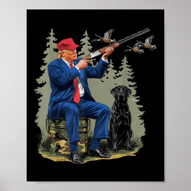 Póster Caza divertida de Trump (Frente)