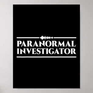 Póster Caza fantasma Investigador paranormal