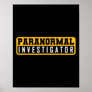 Póster Caza fantasma Investigador paranormal