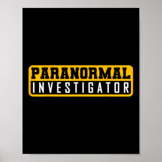 Póster Caza fantasma Investigador paranormal