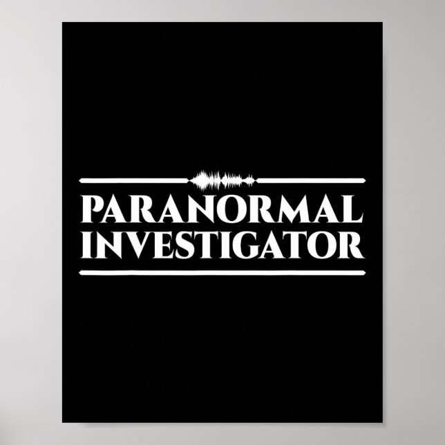 Póster Caza fantasma Investigador paranormal 2 (Frente)
