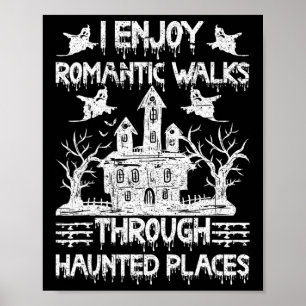 Póster Caza fantasma, romántica caminata por un lugar ato