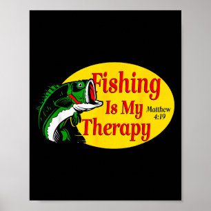 Póster Caza Pesca Mateo 4-19 Biblia Cristiano Pesca