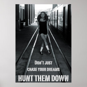 Póster Caza tus sueños con Poster de danza irlandés