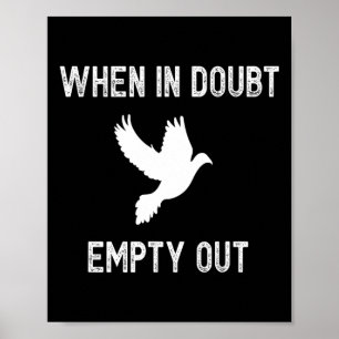 Póster Cazador de palomas divertido para cazadores - Idea