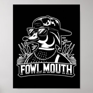 Póster Cazador de pato de boca de ave