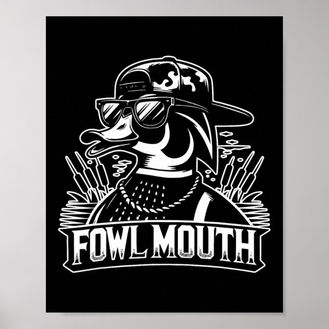 Póster Cazador de pato de boca de ave (Frente)