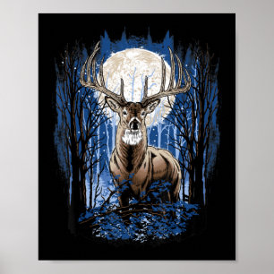 Póster Cazadores de ciervos Caza de Big Whitetail
