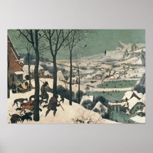 Póster Cazadores en la nieve - enero de 1565
