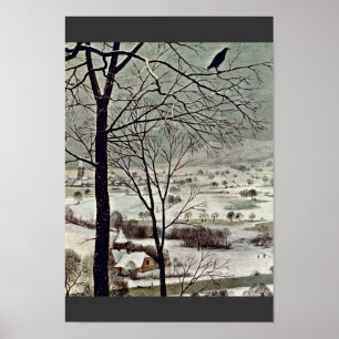 Póster Cazadores En La Nieve (Mes De Enero)