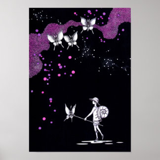 Póster Cazando en una noche de verano.