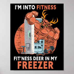 Póster Cazando estoy en aptitud cazador divertido de cier