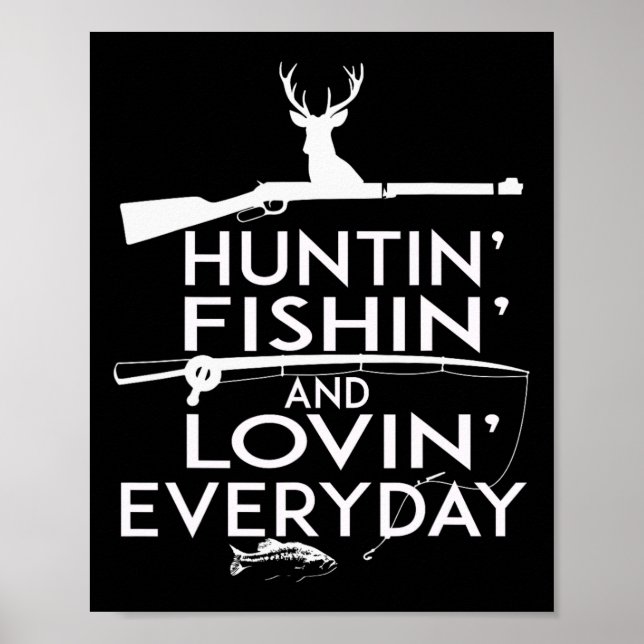 Póster Cazar Camisas De Pesca Y Amar Todos Los Días - Paí (Frente)