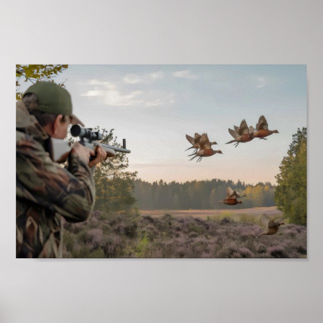 Póster Cazar caza en temporada de caza que he hablado (Frente)