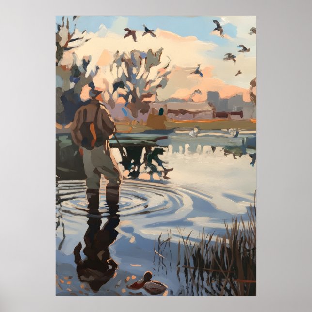 Póster Cazar cazador de temporada inicial (Frente)