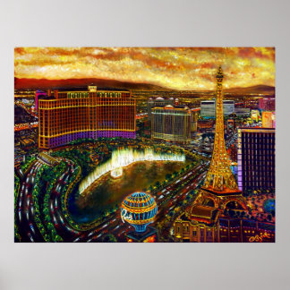 Póster CBjork Ciudad De Oro Las Vegas