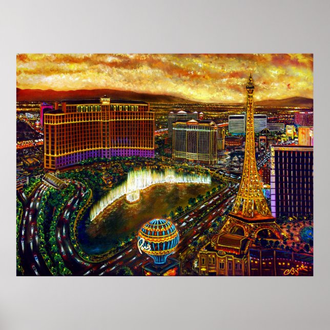 Póster CBjork Ciudad De Oro Las Vegas (Frente)
