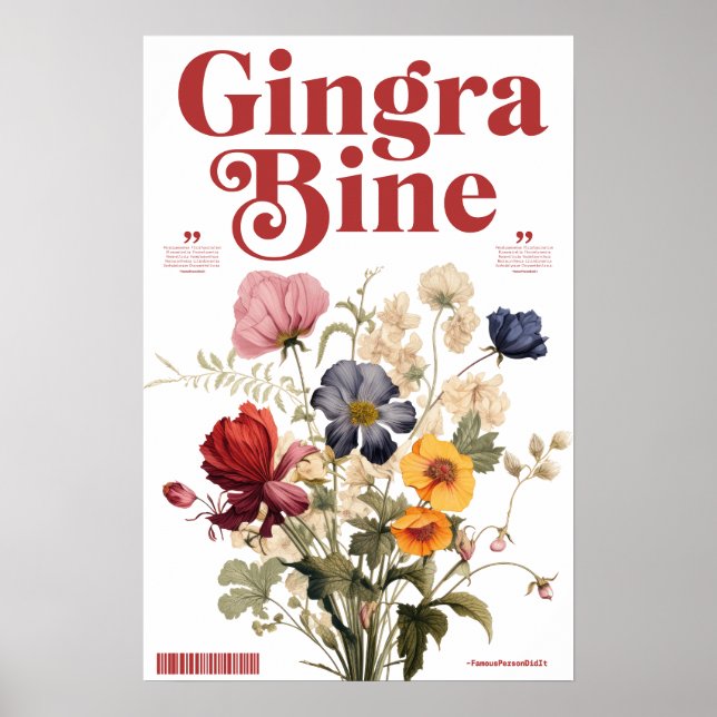 Póster CDgingrabina (Frente)