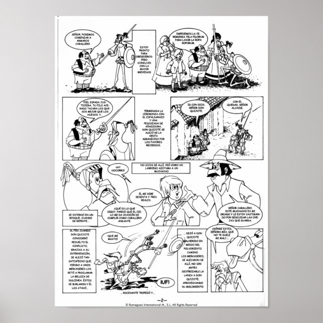 Póster CDON QUIJOTE DE LA MANCHA - CÓMIC-Página 02-Poster (Frente)