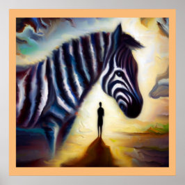 Póster Cebra 1 de animal espiritual