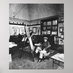 Póster Cecil Aldin en su estudio