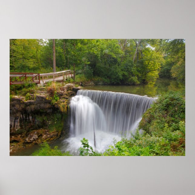 Póster Cedar Cliff Falls, Cedarville, Ohio (Frente)