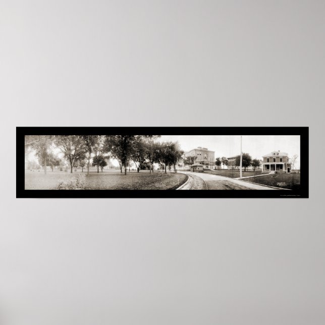 Póster Cedar Falls IA Panview Foto 1907 (Frente)