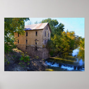 Póster Cedar Point Mill, Kansas