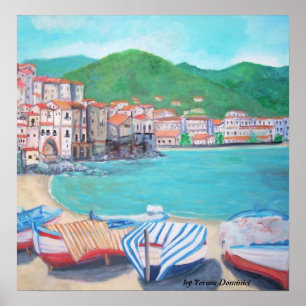 Póster Cefalu, Sicilia Print