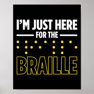 Póster Ceguera Para Ciegos Ciegos Braille Re