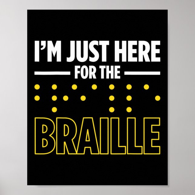 Póster Ceguera Para Ciegos Ciegos Braille Re (Frente)