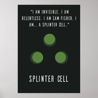 Póster Celda de esplinter Sam Fisher