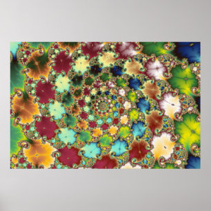 Póster Celdas fractales - Poster fractal