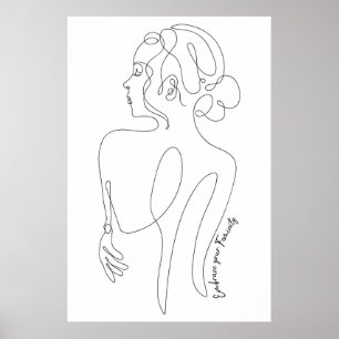 Póster Celebra a la mujer en ti - Abraza tu feminidad.