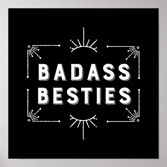 Póster Celebra a tus mejores amigos - Chica Gang Besties (Frente)