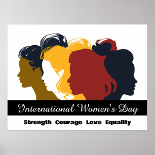Póster Celebra el Día Internacional de la Mujer 8 de marz