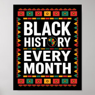 Póster Celebra la Historia Negra Cada Mes África EE. UU. 