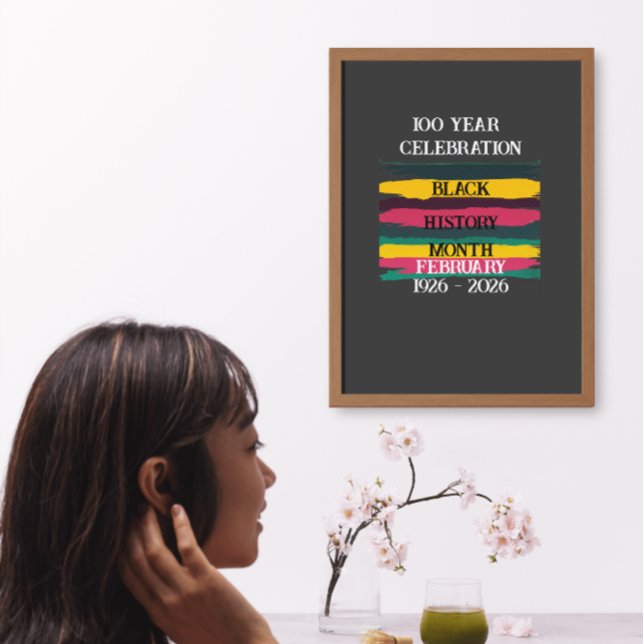 Póster celebración de 100 años del mes de la historia neg (Subido por el creador)