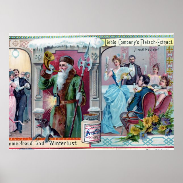 Póster Celebración de Año Nuevo Viejo: Publicidad en Lieb (Frente)