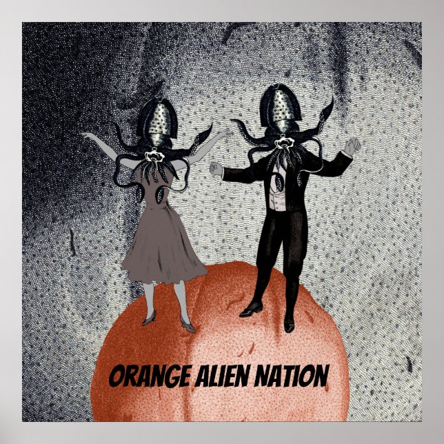 Póster Celebración de baile de alienígenas (Frente)