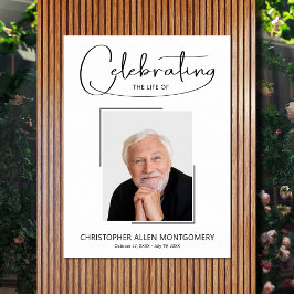 Póster Celebración de la Foto Memorial del Funeral de la 