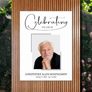 Póster Celebración de la Foto Memorial del Funeral de la