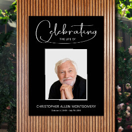 Póster Celebración de la Foto Memorial del Funeral de la