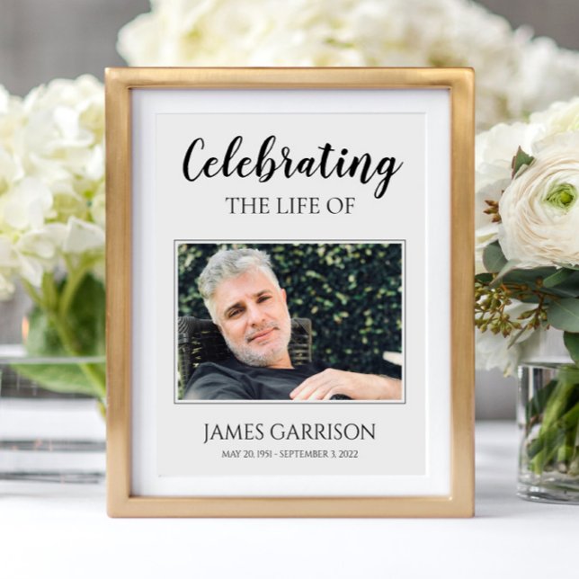Póster Celebración de la vida con el funeral de la foto (Subido por el creador)