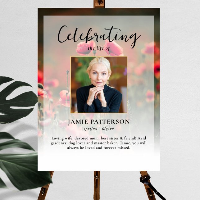 Póster Celebración de la vida de flores de amapola Foto,  (Subido por el creador)