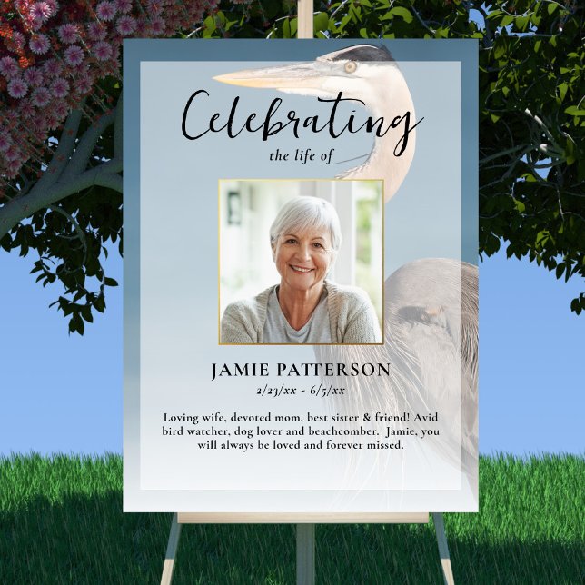 Póster Celebración de la vida del amante de las aves Hero (Subido por el creador)