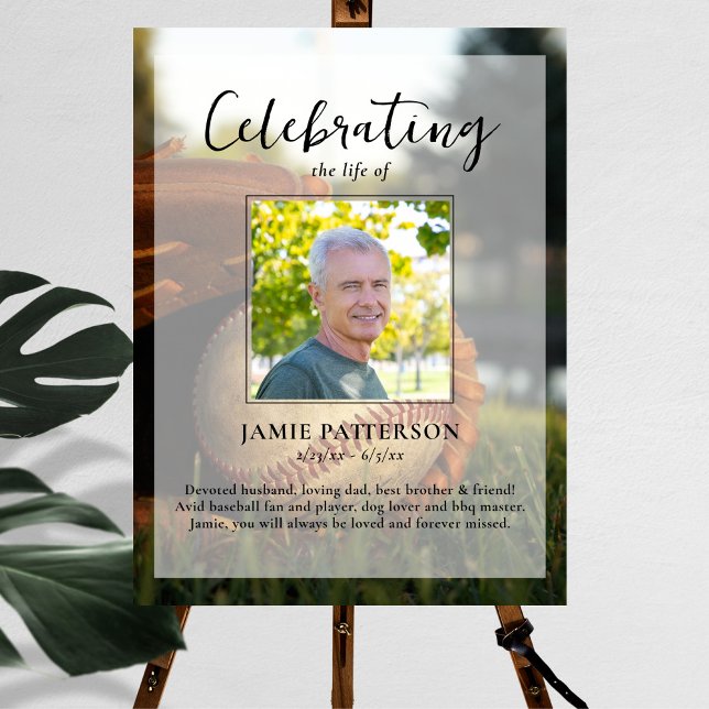 Póster Celebración de la vida del jugador aficionado al b (Subido por el creador)