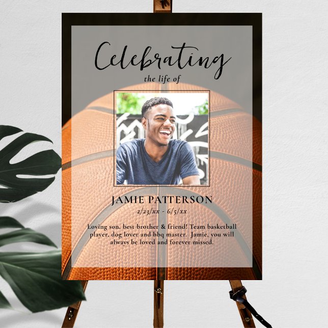 Póster Celebración de la vida del jugador de baloncesto F (Subido por el creador)