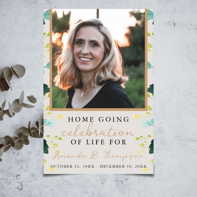 Póster Celebración de la vida en el hogar del servicio fu (Subido por el creador)